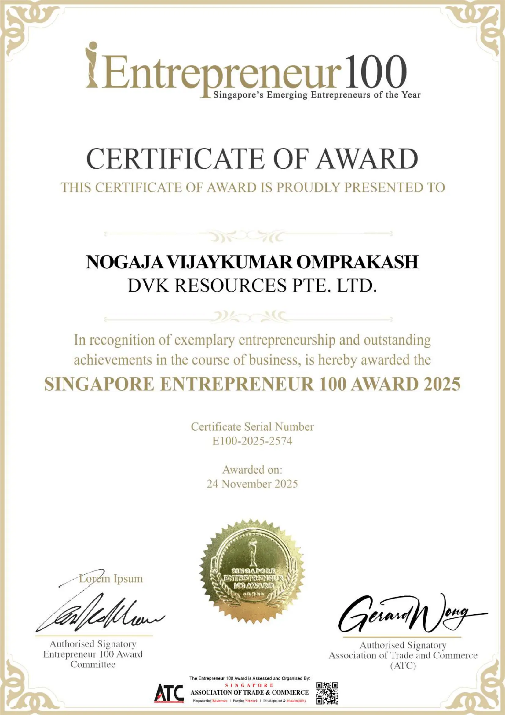 Awards & Achievements